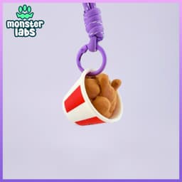 EXCLUSIVE: Fried Chicken Clicker Keychain 3d model