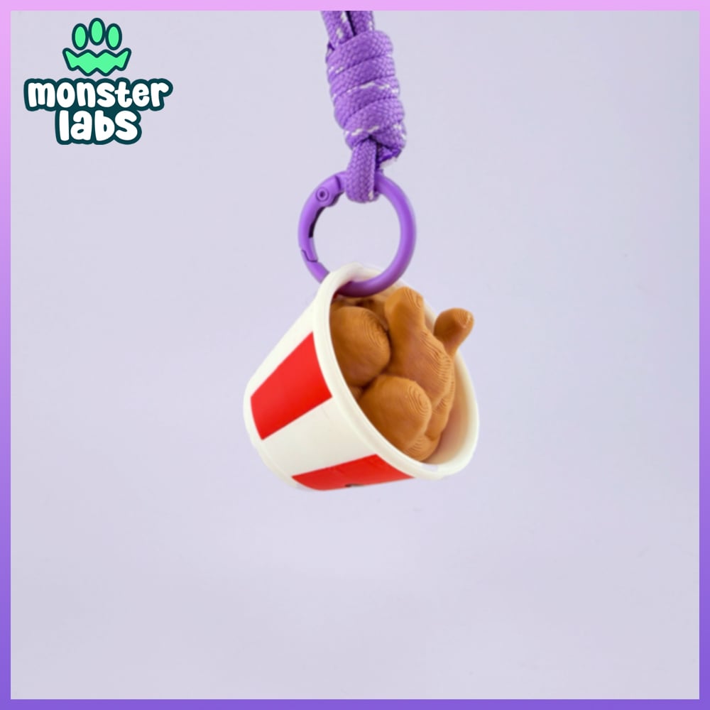 EXCLUSIVE: Fried Chicken Clicker Keychain 3d model