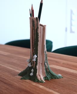 Tree trunk pencil holder “Fagus Sylvatica” 3d model