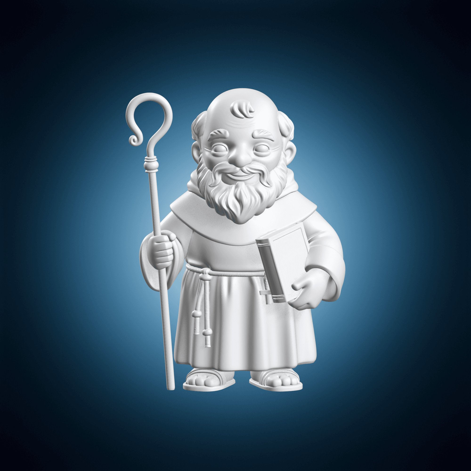Saint Benedict Cartoon 3d model
