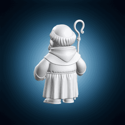 Saint Benedict Cartoon 3d model