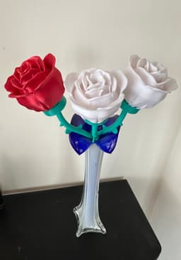 rosa flowers. 3d model