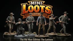 MINI LOOTS COLLECTIBLES: THE OLD WEST EDITION – THE LAWMEN PACK 3d model