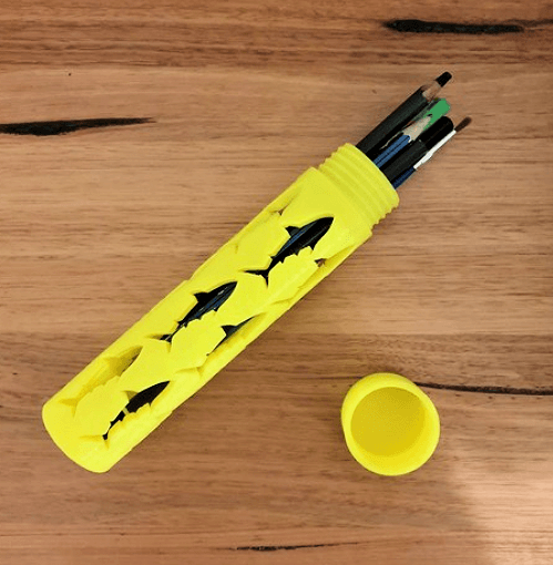 Shark Pencil Tube - Easy Print 3d model