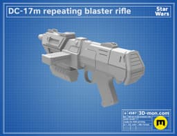 DC-17m Repeating Blaster Rifle 3d model
