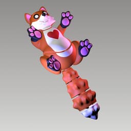 “Rusty” the Fox – Wiggle Budz – (Hug Me Series) 3d model