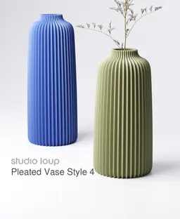 Pleated Vase Type 4 3d model