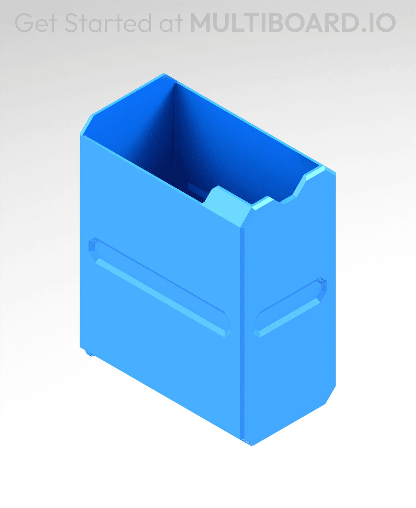 1x2x1.5 LU - Labelled - MultiBin Simple Drawer 3d model