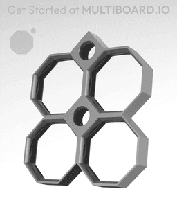 2x2 Multiboard Side Legacy Tile 3d model