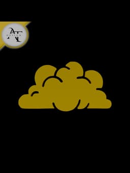 Simple Cloud Symbol - 2D Art 3d model