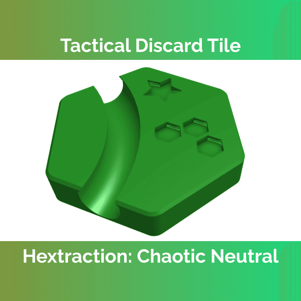 Hextraction - Tactical Discard Tile 3d model