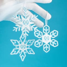 Blob Snowflakes - Ornament Art Toy 3d model
