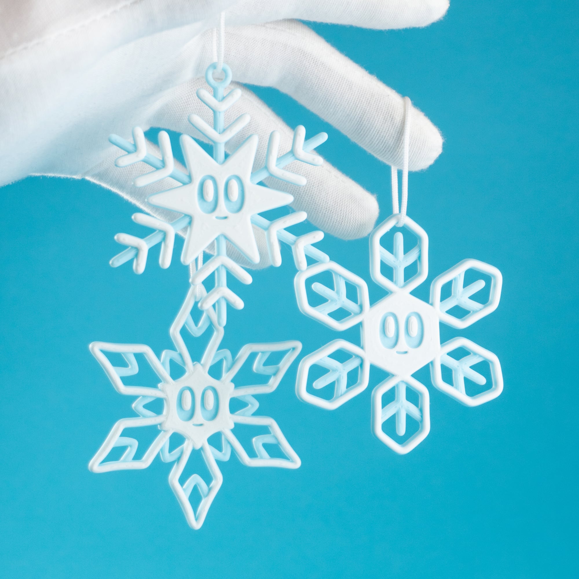 Blob Snowflakes - Ornament Art Toy 3d model
