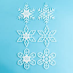 Blob Snowflakes - Ornament Art Toy 3d model