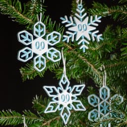 Blob Snowflakes - Ornament Art Toy 3d model