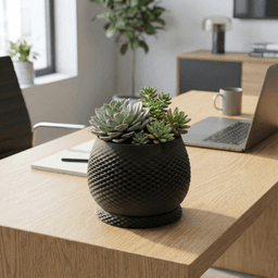 Planter with dripping tray 3d model