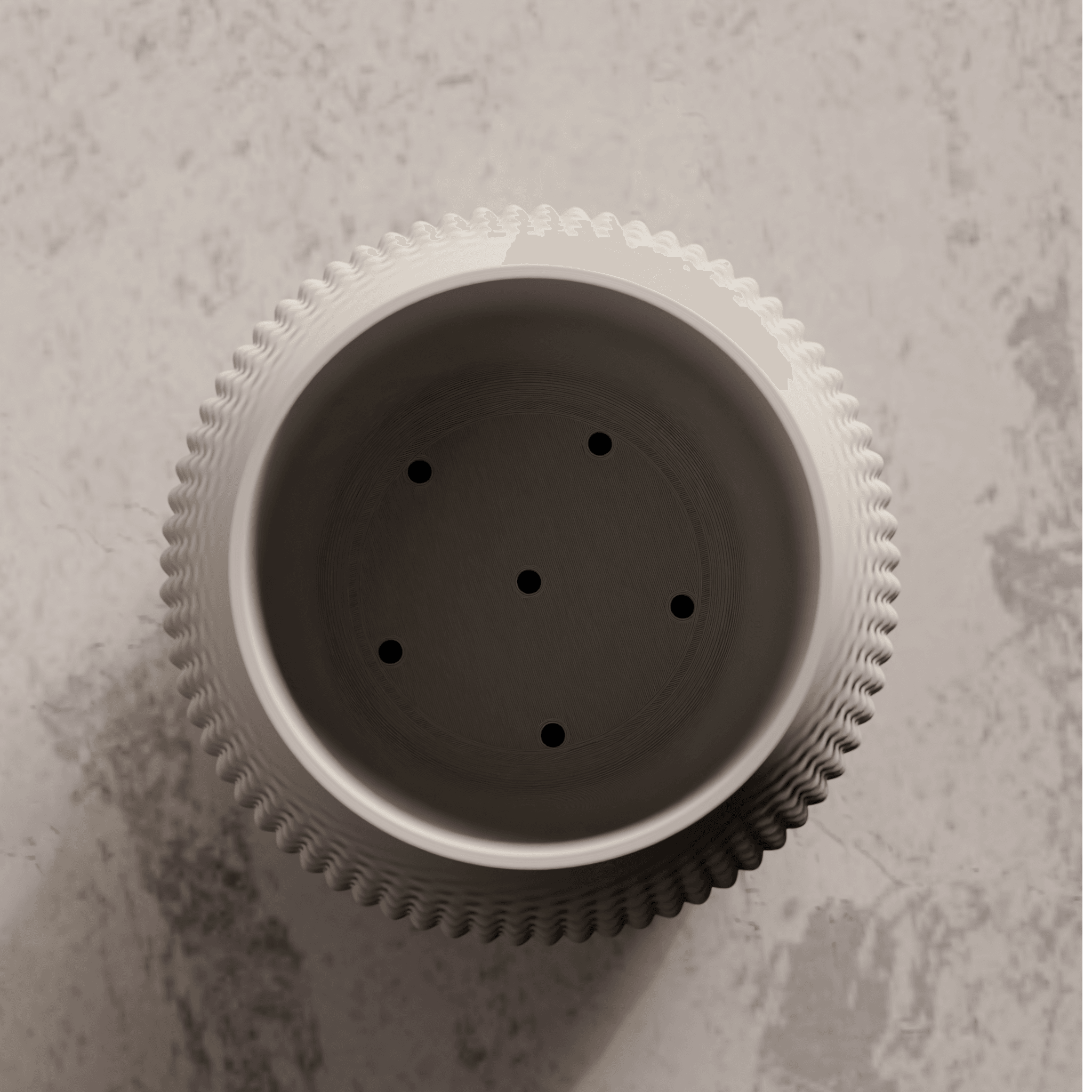 Planter with dripping tray 3d model