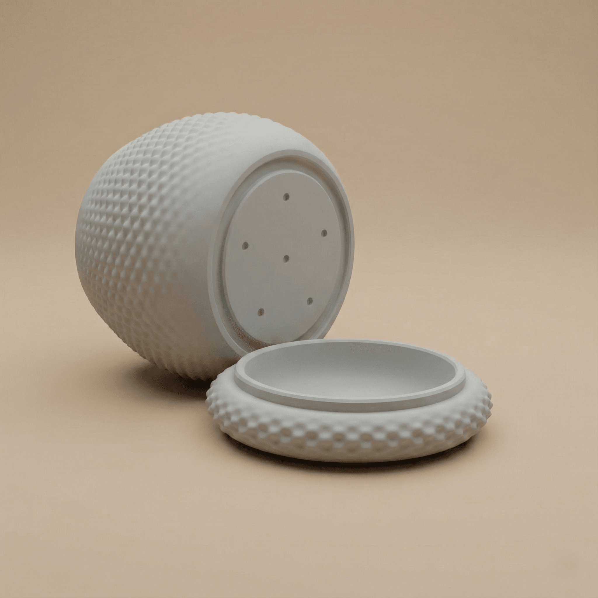 Planter with dripping tray 3d model