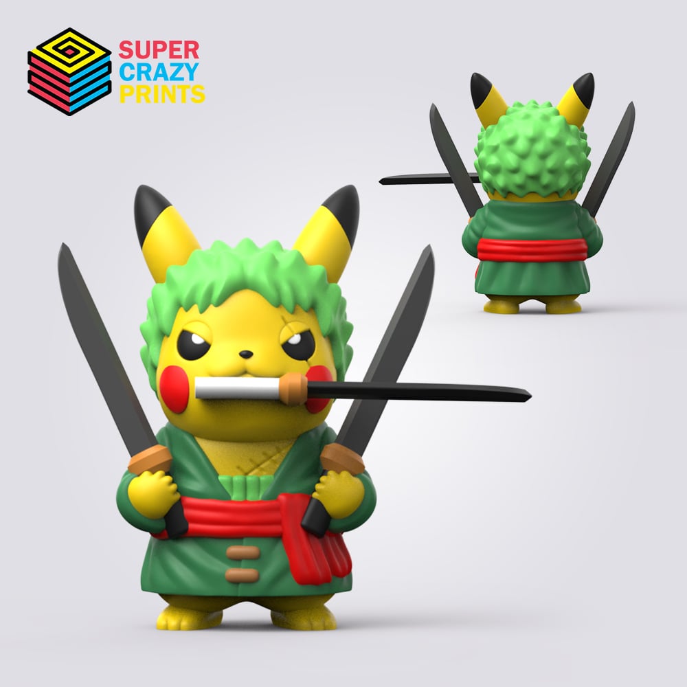 RoRonoa Zoro Pikachu 3d model