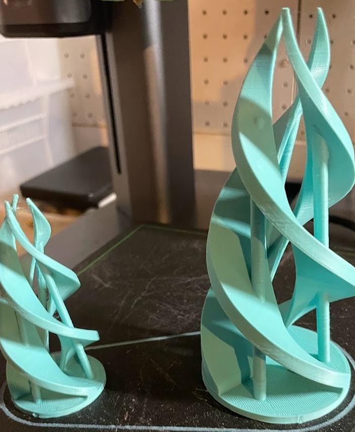 Abstract Christmas Tree V4 - Great print! Scales both up and down and prints without supports. - 3d model