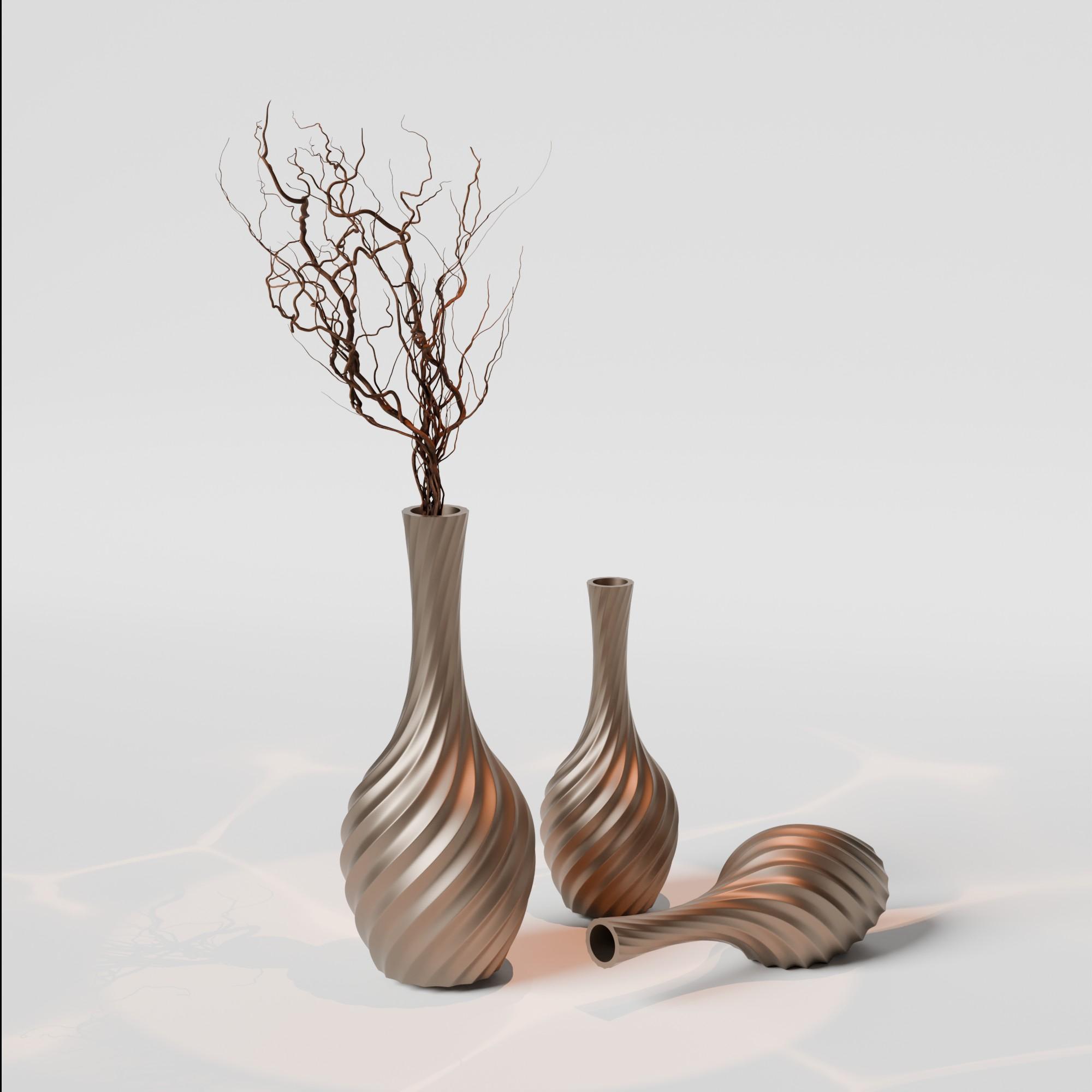Tall Vase - Luxury Vase  3d model