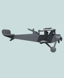 1:144 Nieuport 12 (Two-gun) 3d model