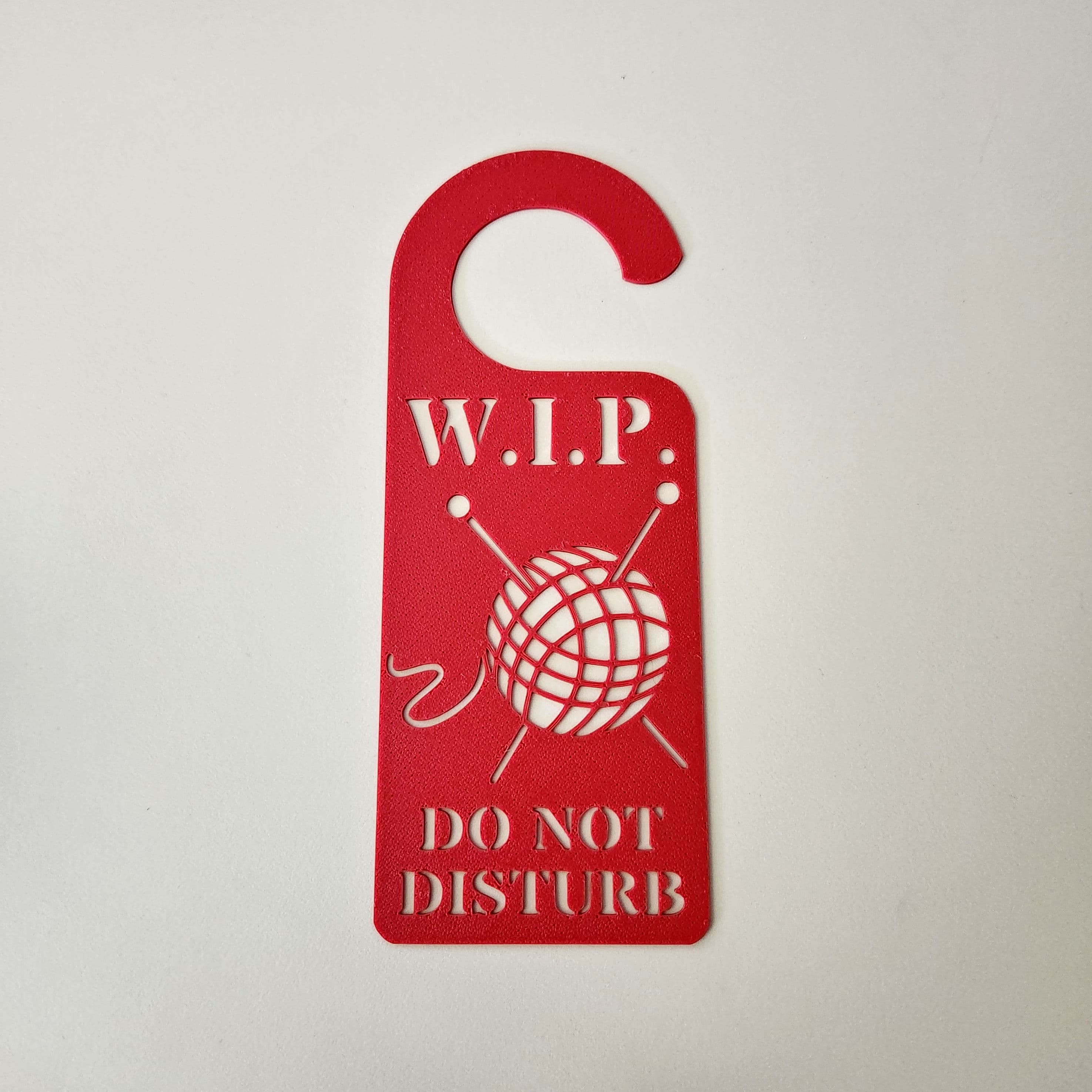 Knitting Do not disturb 3d model