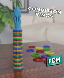 RPG - Condition Rings 3d model