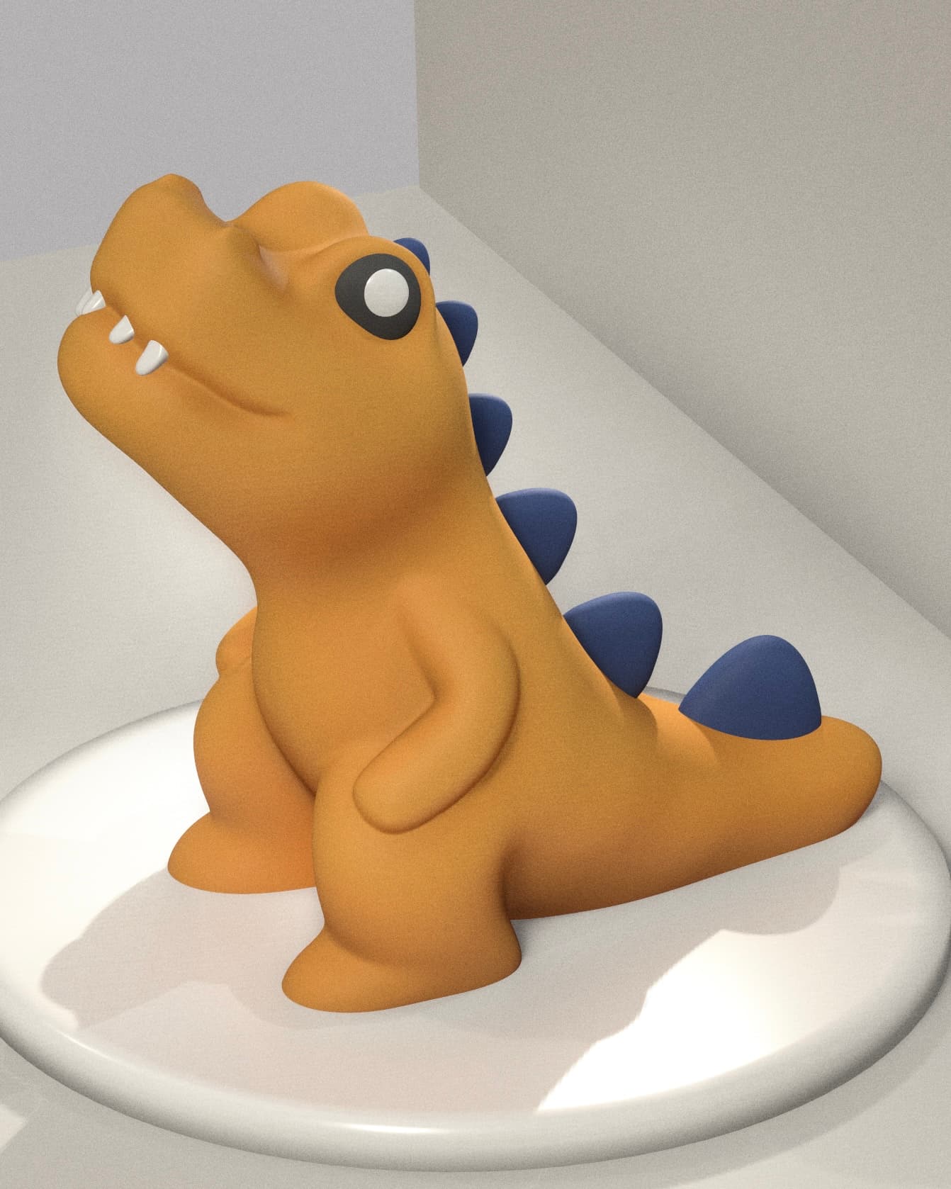 Cute Dino - No Support 3d model