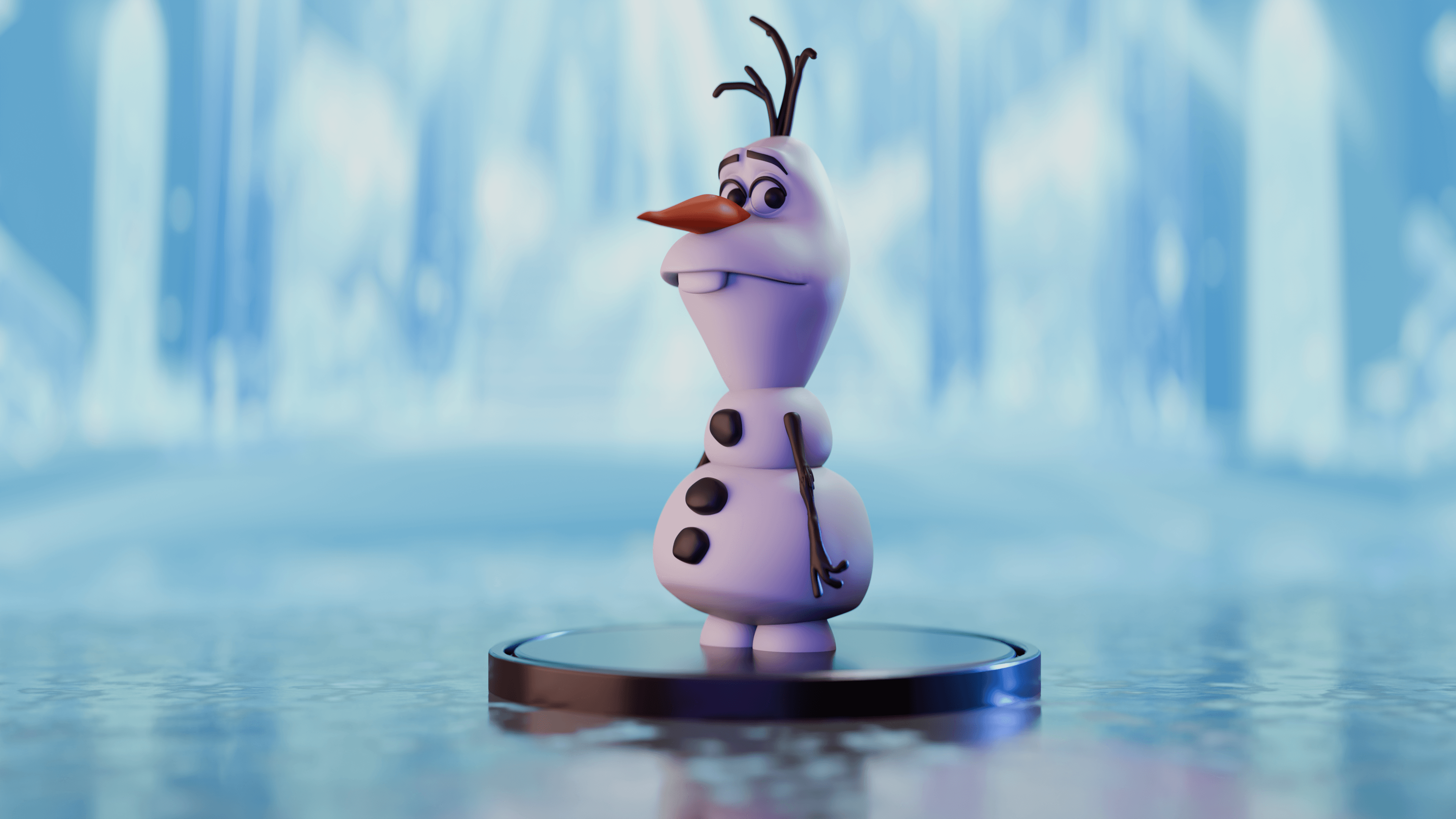 Frozen Olaf the Snowman Action Figure 3d model