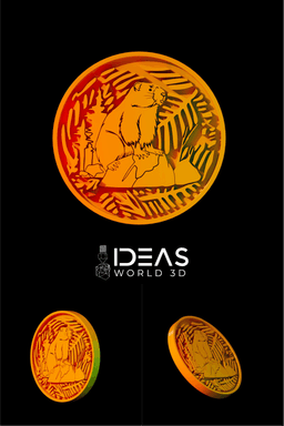 Beaver coaster 3d model