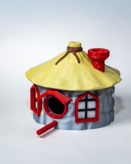 Bird House 001 - No AMS or other multi-color printer required 3d model