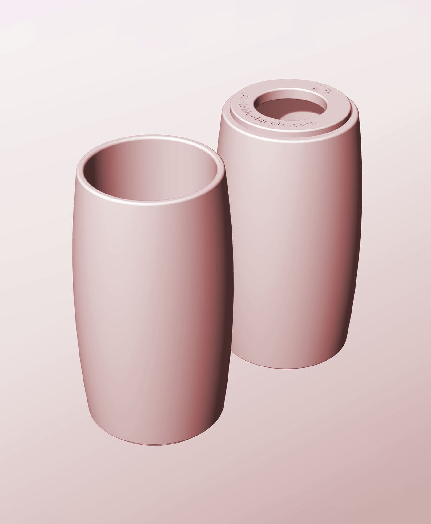 CR68-150-P Pierced container modular stackable module bin box 3d model