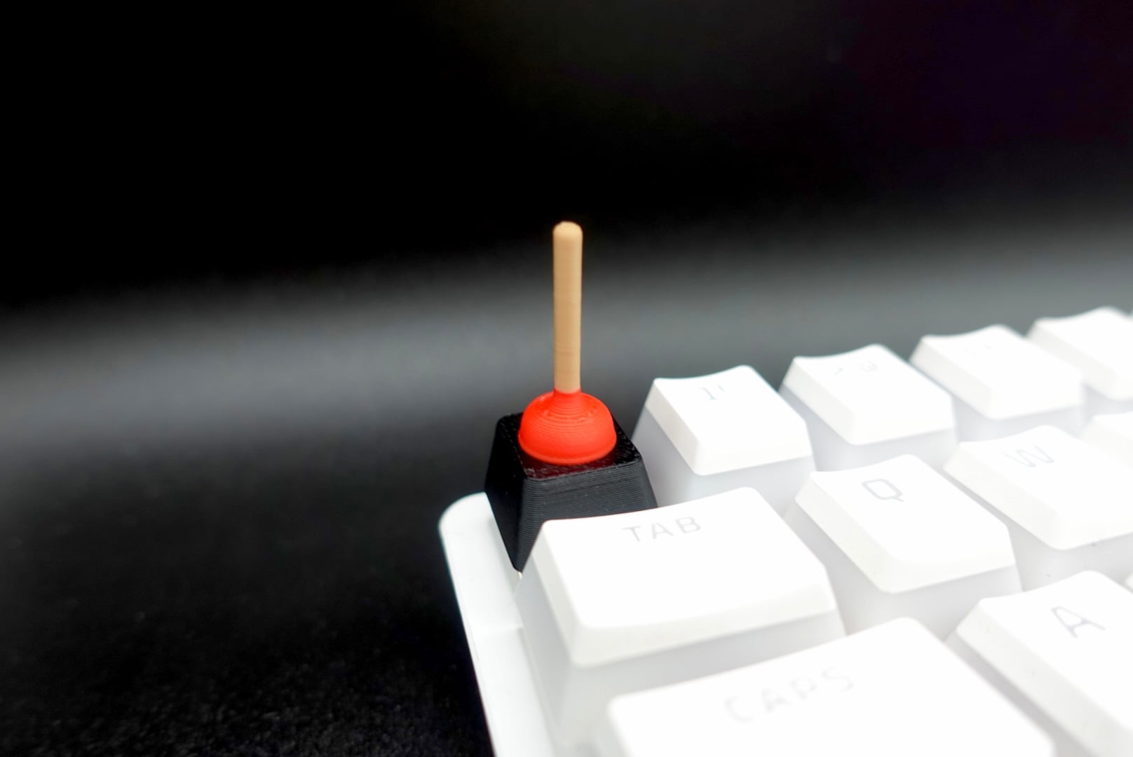 Toilet Plunger Keycap (Mechanical Keyboard) 3d model