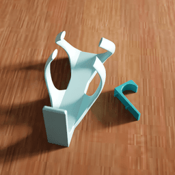 Lightweight Bicycle Water Bottle Cage and Frame Mount 3d model