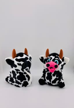 Spotted Cow Sitting 3d model