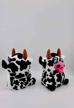 Spotted Cow Sitting 3d model