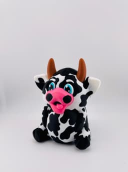 Spotted Cow Sitting 3d model