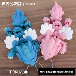 Mini dragon keychain 026 3d model