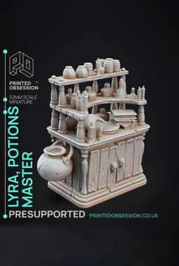 Potion Shop - Puppet Master Show- PRESUPPORTED - Illustrated and Stats - 32mm scale 3d model