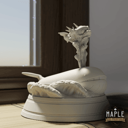 Magikarp & Wailord Team Up Diorama 3d model
