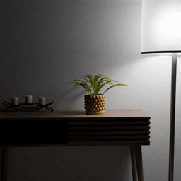 Planter with tray 3d model