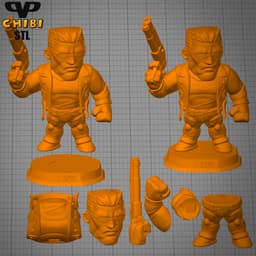 T800 Terminator Chibi STL for 3D Printing ChibiSTL 3DXM 3d model