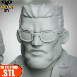 T800 Terminator Chibi STL for 3D Printing ChibiSTL 3DXM 3d model