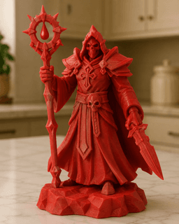 Red Warlock Mage STL 3d model