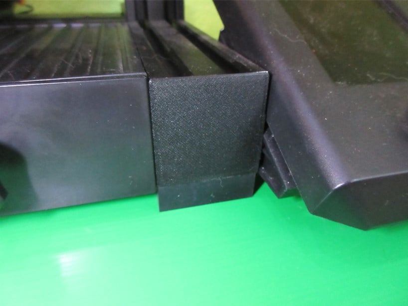 Hidden Drawer in Aluminum Rails 3d model