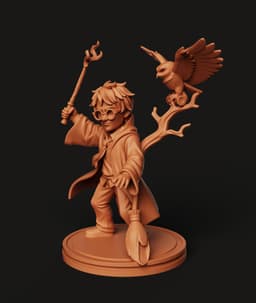 Harry Potter & Hedwig Multi-Color 3MF | Wizard | Bambu Ready 3d model