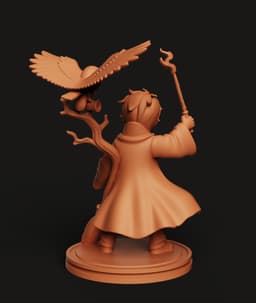 Harry Potter & Hedwig Multi-Color 3MF | Wizard | Bambu Ready 3d model