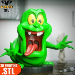 Slimer Chibi STL for 3D Printing ChibiSTL 3DXM 3d model