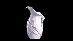 The Calla’s Grace — Sculptural Botanical Vase 3d model